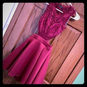 Daylight Small Maroon Homecoming Dress